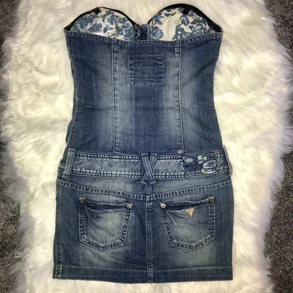 GUESS - Vintage denim bodycon dress - Picture 3 of 5